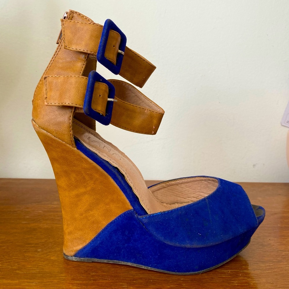 Super High Double Ankle Strap Platform Sandal